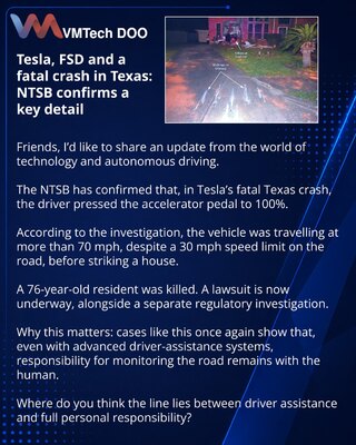 Tesla, FSD и смертельное ДТП в Техасе: NTSB подтвердил ключевую деталь