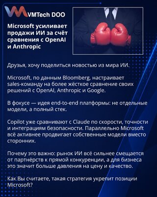 Microsoft boosts AI sales by benchmarking against OpenAI and Anthropic