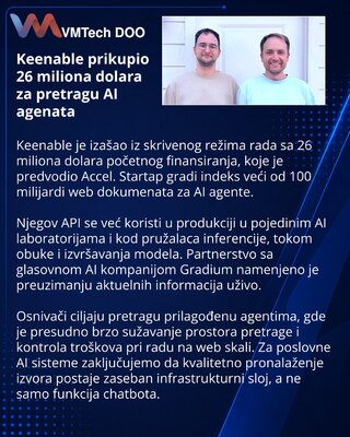 Keenable raises $26 million for AI agent web search
