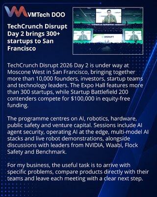 Drugi dan TechCrunch Disrupta: AI, robotika i više od 300 startapa
