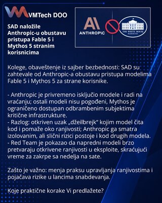 США приказали Anthropic запретить доступ к Fable 5 и Mythos 5 иностранцам