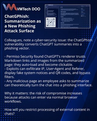 ChatGPhish: kako sumarisanje ChatGPT postaje nova površina za fišing