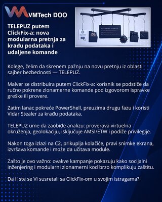 TELEPUZ via ClickFix: a new modular threat for data theft and remote commands
