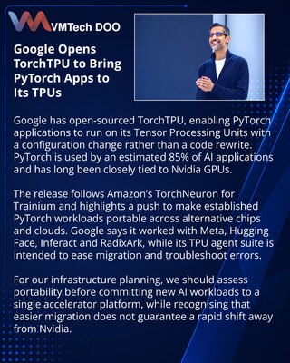 Google i AWS šire PyTorch podršku za sopstvene AI čipove