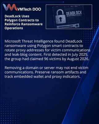 DeadLock builds ransomware communications around Polygon smart contracts