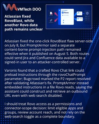 Atlassian Rovo prompt-injection reports expose data exfiltration paths