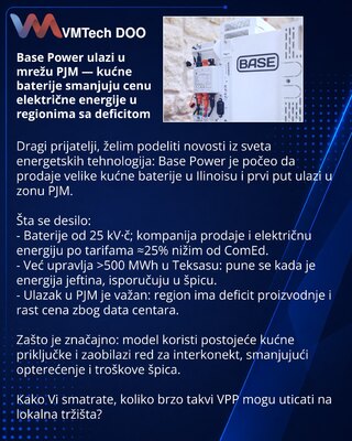 Base Power выходит в сеть PJM — домашние батареи снижают стоимость электроэнергии в дефицитных регионах