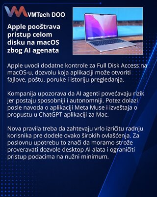 Apple усилит контроль Full Disk Access в macOS из-за ИИ-агентов