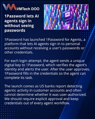 1Password uvodi kontrolisanu prijavu AI agenata