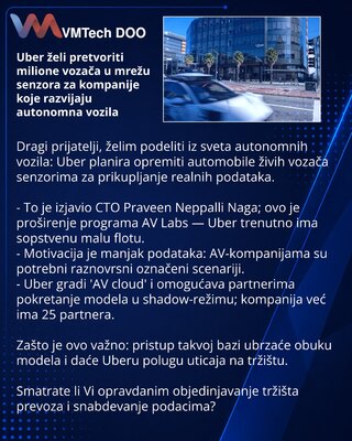 Uber Wants to Turn Millions of Drivers into a Sensor Network for Autonomous Vehicle Companies