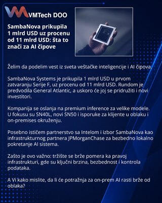 SambaNova привлекла $1 млрд при оценке $11 млрд: что это значит для рынка AI-чипов