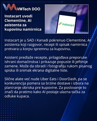 Instacart представил AI-помощника Clementine для закупки продуктов