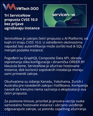 ServiceNow устранила три критические уязвимости CVSS 10.0 в AI Platform
