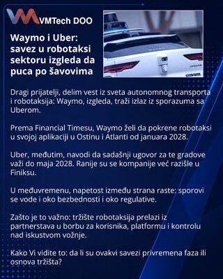 Waymo и Uber: похоже, альянс в роботакси трещит по швам