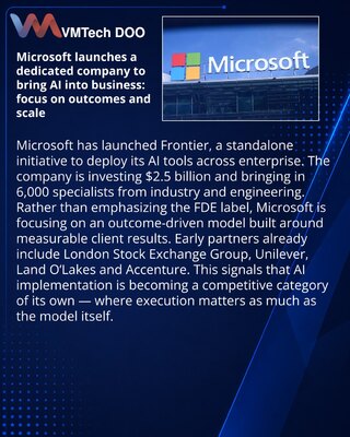 Microsoft launches a dedicated company to bring AI into business: focus on outcomes and scale