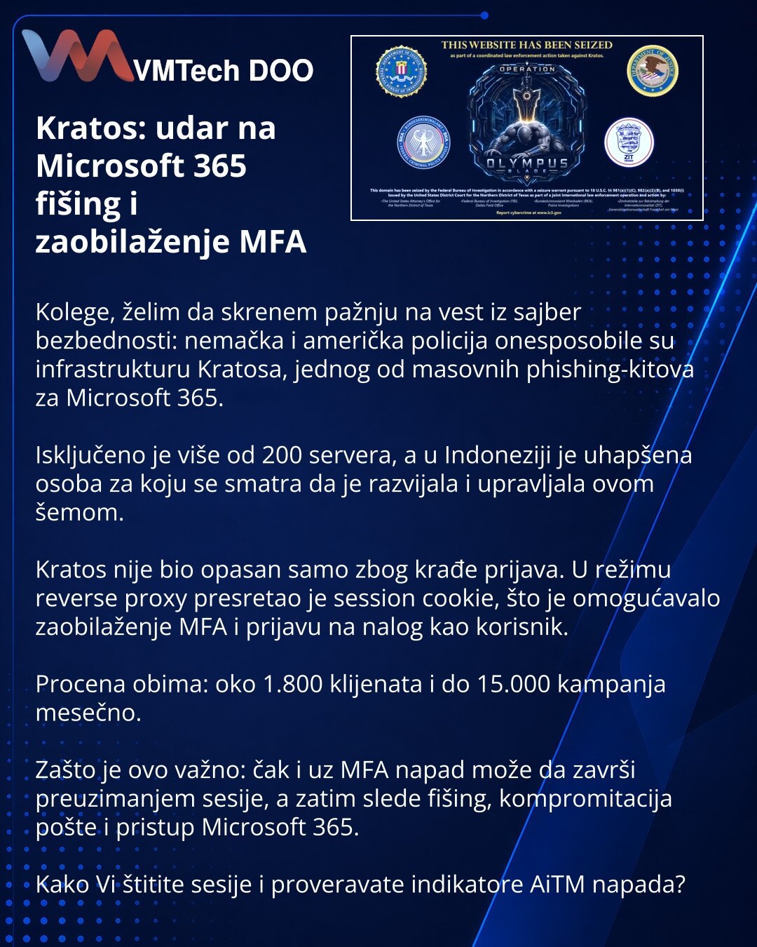 Kratos: удар по фишингу Microsoft 365 и обходу MFA