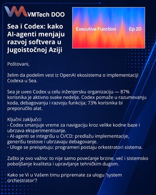 Sea i Codex: kako AI-agenti menjaju razvoj softvera u Jugoistočnoj Aziji