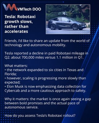 Tesla: robotaksiji usporavaju rast, a ne ubrzavaju ga