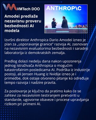 Amodei proposes independent oversight to pace frontier AI