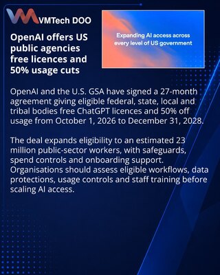 OpenAI and GSA expand discounted AI access across US government