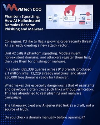 Phantom squatting: как AI-галлюцинации доменов превращаются в фишинг и malware