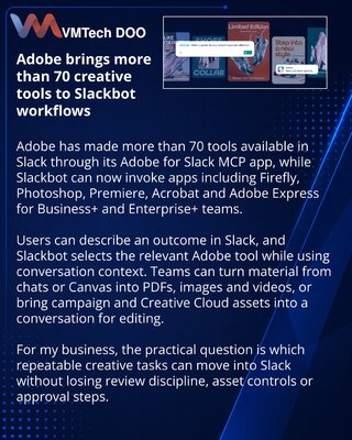 Adobe alate i više od 70 funkcija dovodi u Slackbot