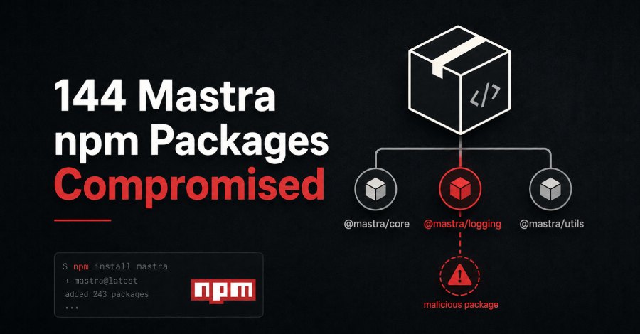 Mastra: 144 npm‑пакета скомпрометированы через захват аккаунта поставщика