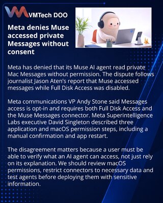 Meta отвергла обвинения в доступе Muse к личным сообщениям