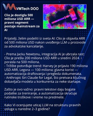 Clio Hits $500M ARR — Legal Sector Goes Mainstream for AI