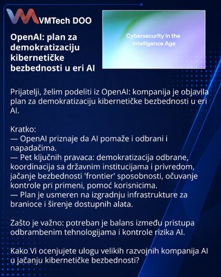 OpenAI: plan za demokratizaciju kibernetičke bezbednosti u eri AI