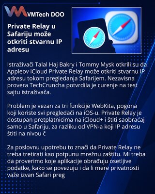 Researchers identify Safari IP leak affecting Apple Private Relay