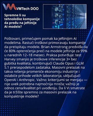 Are tech companies ready to shift to cheaper AI models?