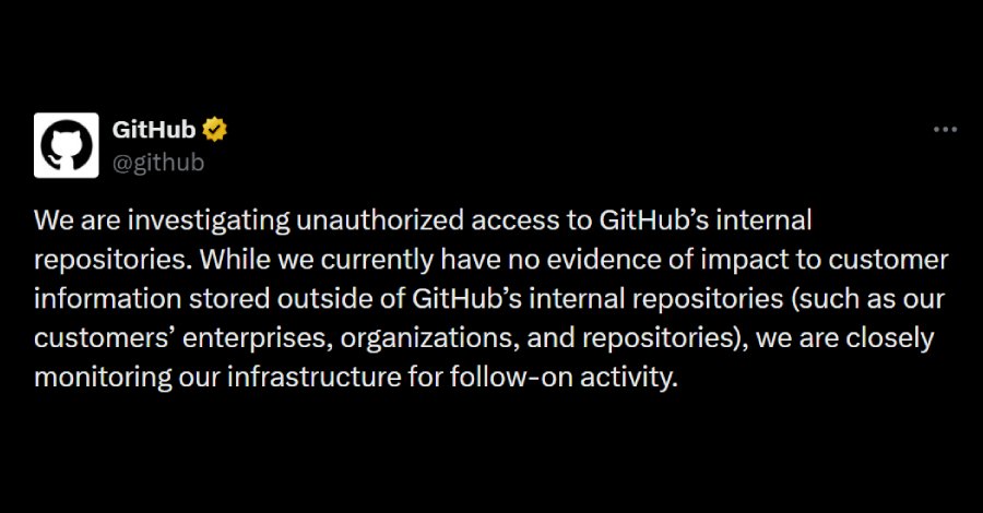GitHub расследует возможную утечку ~4,000 внутренних репозиториев