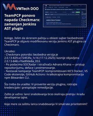 TeamPCP снова атакует Checkmarx: подменён Jenkins AST плагин