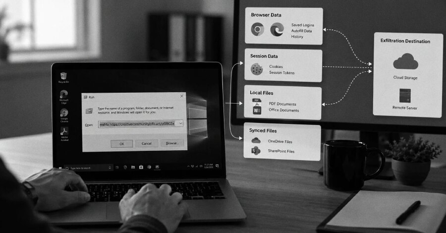 ACR Stealer napada preko ClickFix-a: krade tokene, Microsoft 365 dokumente i fajlove iz OneDrive-a