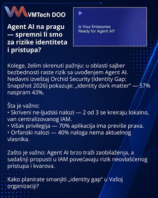 Agent AI na pragu — spremni li smo za rizike identiteta i pristupa?