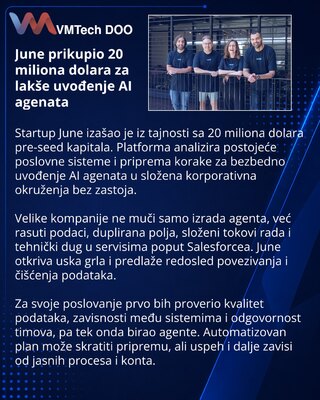 June получила $20 млн на платформу для внедрения AI-агентов в корпоративные системы