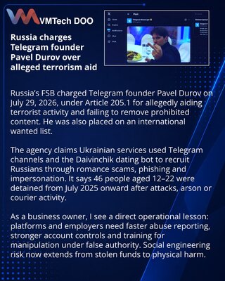 Павла Дурова объявили в розыск по обвинению в содействии террористической деятельности