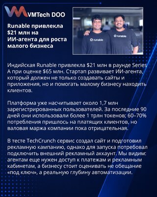 Runable получила $21 млн на ИИ-агента для привлечения клиентов