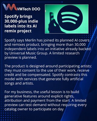 Spotify привлекла сеть Merlin к созданию легальных AI-ремиксов