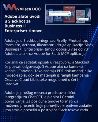 Adobe alate i više od 70 funkcija dovodi u Slackbot