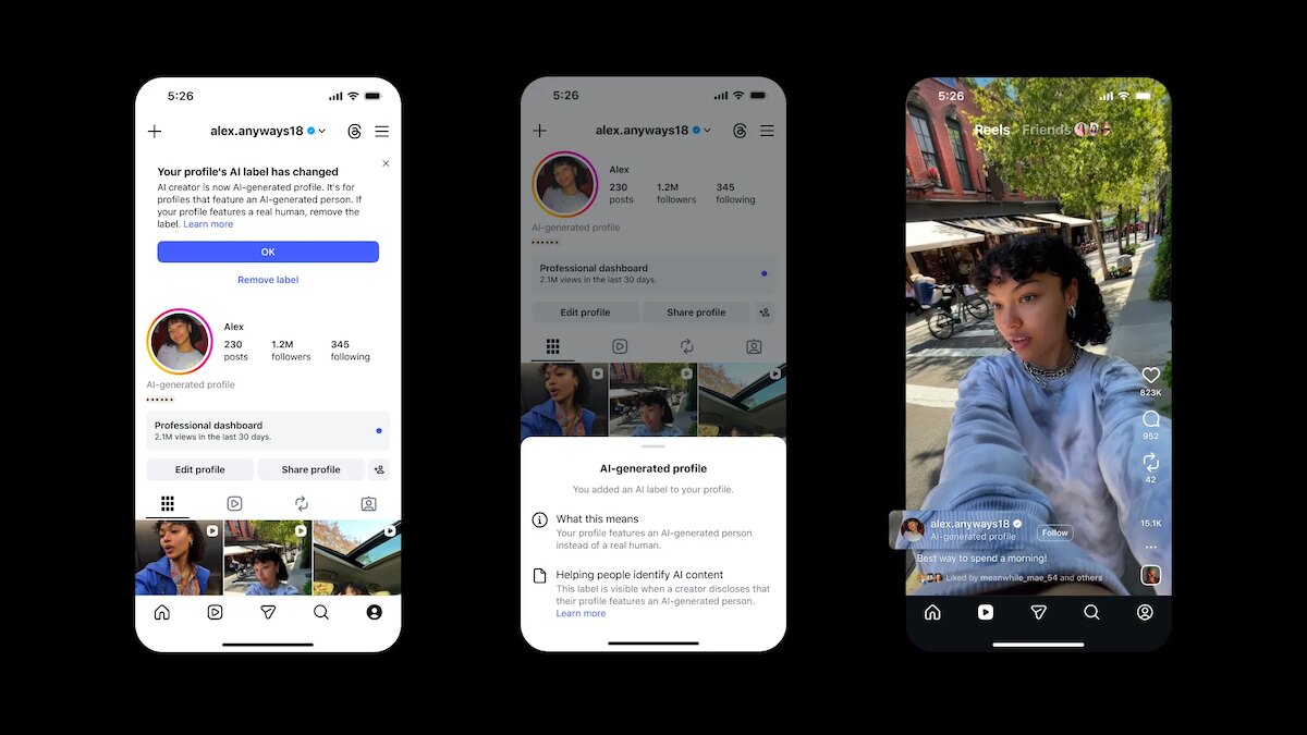 Instagram smanjuje domet neoznačenim profilima sa AI osobama