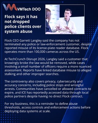 Flock nije raskinuo ugovore s policijom uprkos zloupotrebama