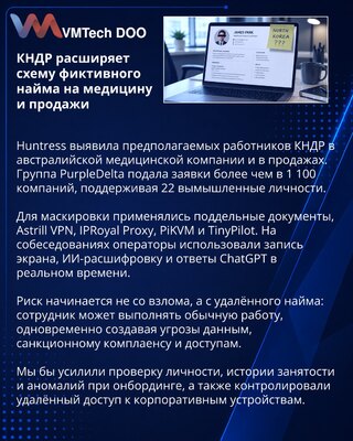 DPRK prevara pri zapošljavanju zahvata zdravstvo, prodaju i marketing