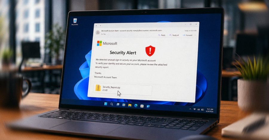 Поддельные оповещения Microsoft используются для распространения NarwhalRAT от APT37