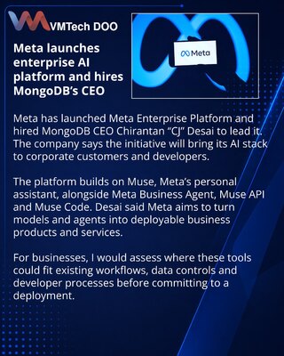 Meta запустила Enterprise Platform и назначила главой CEO MongoDB