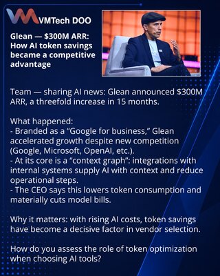 Glean — $300M ARR: kako ušteda na AI‑tokenima postala konkurentska prednost