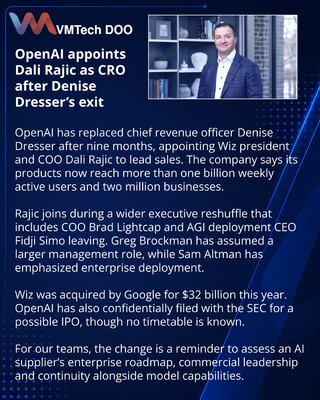 OpenAI назначила Дали Раджича новым директором по выручке