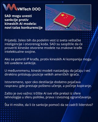 U.S. May Impose Sanctions on Chinese AI Models: A New Phase of Competition
