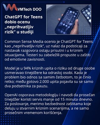 Common Sense rates ChatGPT for Teens an unacceptable risk